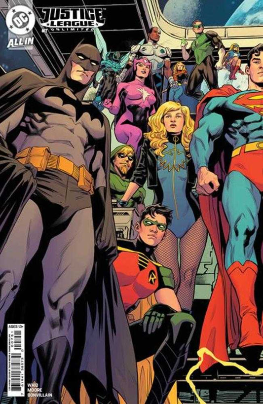Justice League Unlimited #7 Cover G Travis Moore Connecting Card Stock 1:25 Variant (We Are Yesterday)