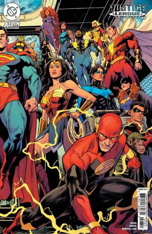 Justice League Unlimited #8 Cover G Travis Moore  1:25 Connecting Card Stock Variant (We Are Yesterday)
