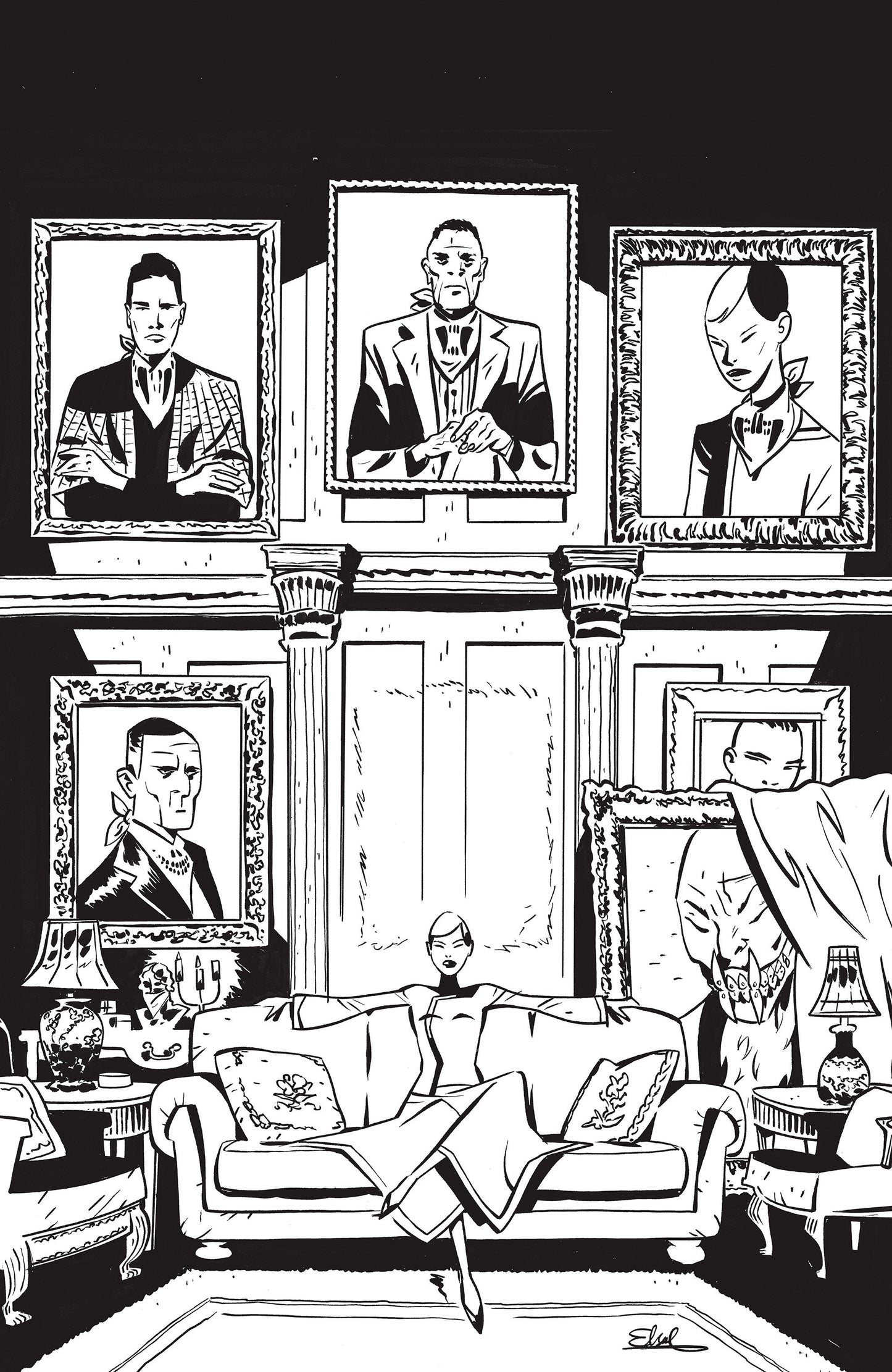 Fall Of The House Of Slaughter #1 D 1 in 10 Variant Edition (Full Art, Charretier)