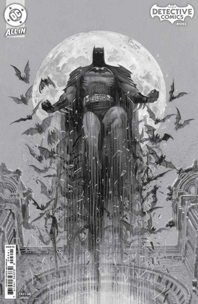 Detective Comics #1093 Cover D 1 in 25 Juan Ferreyra Black & White Card Stock Variant (1:25 Ratio)