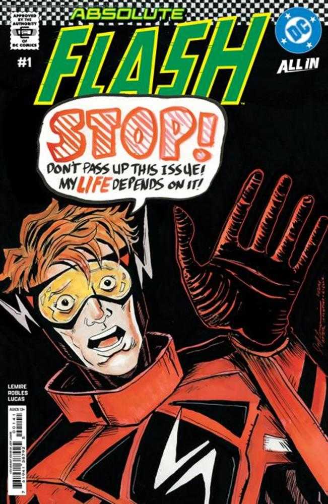 Absolute Flash #1 Cover I Jeff Lemire 1:25