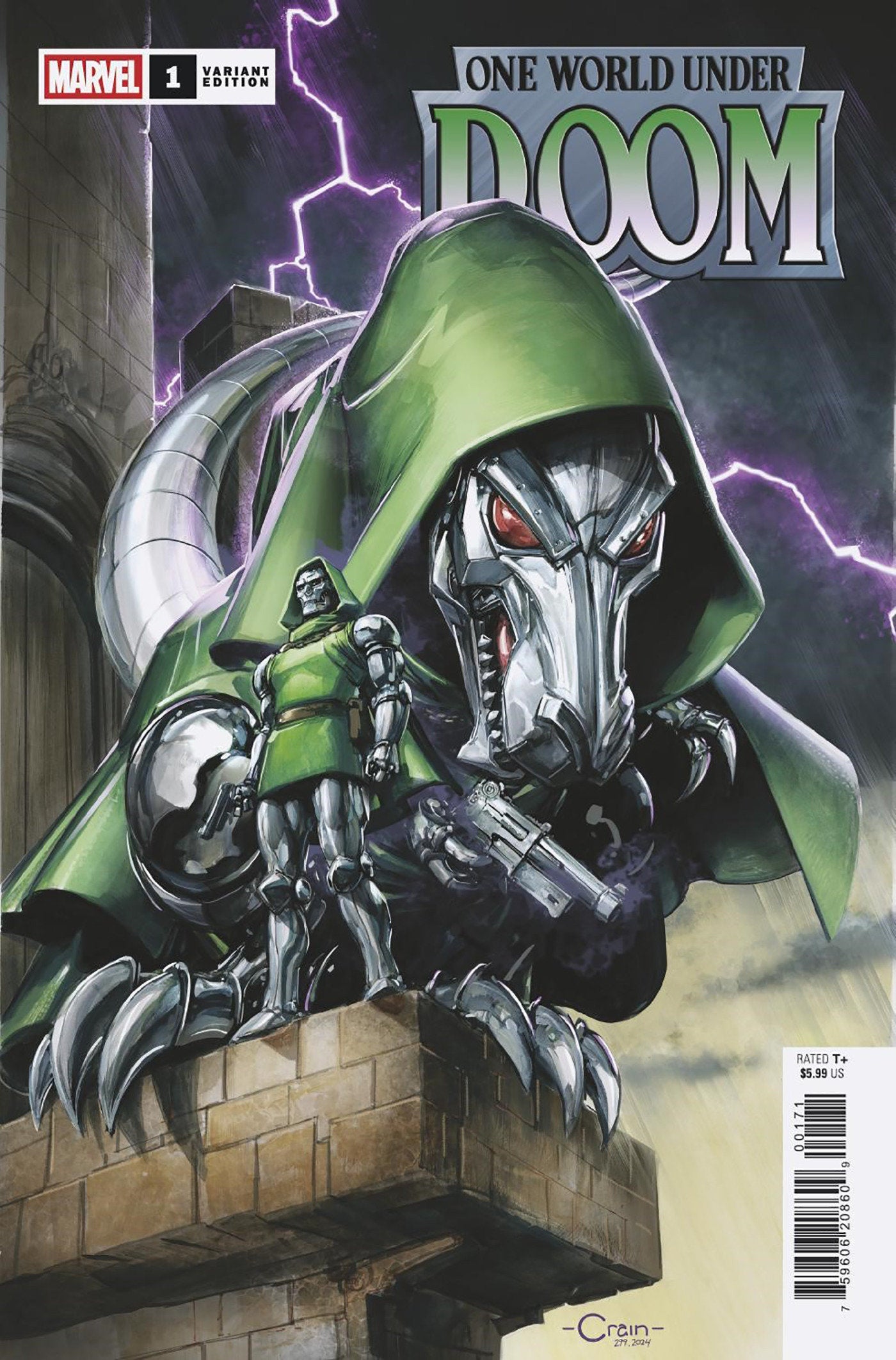 One World Under Doom #1 Clayton Crain Doomasaur Variant [Doom]