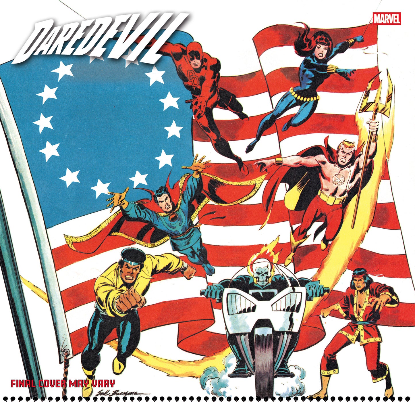 Daredevil #1 Sal Buscema Bicentennial Calendar Hidden Gem Variant 1:50 Variant